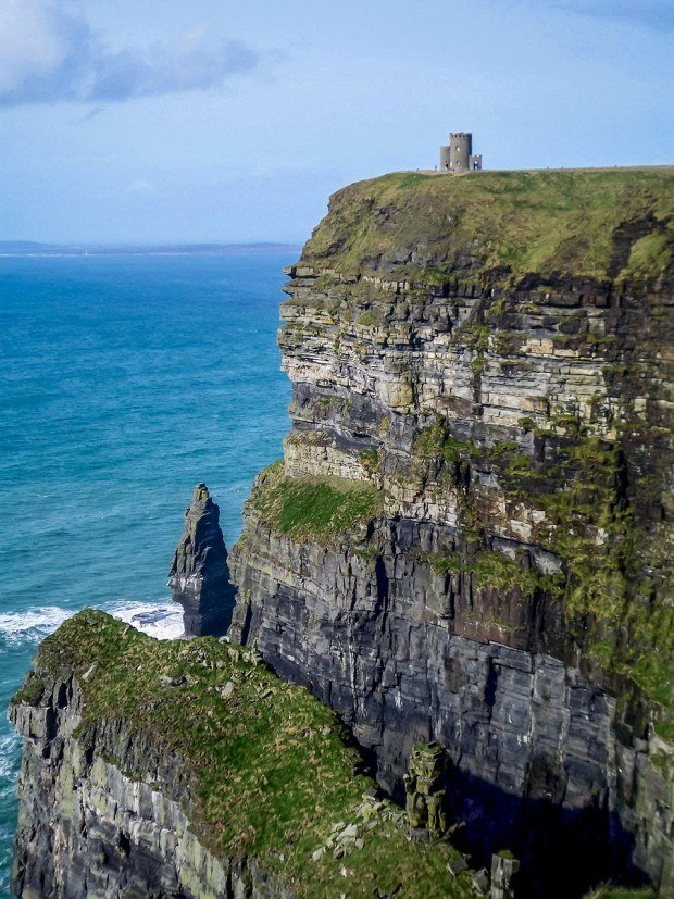 Cliffs of Moher and O'Brien's Tower in Ireland
