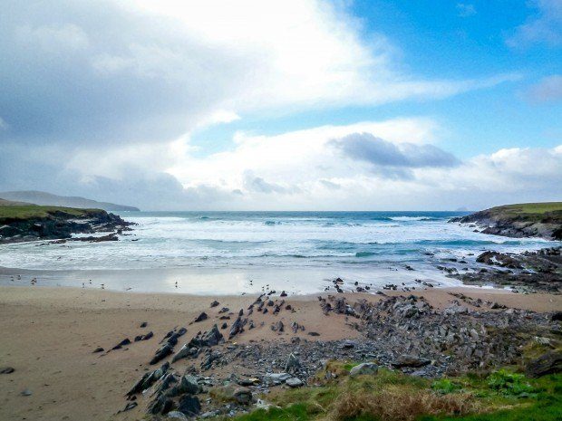 The coast on a drive of Ireland's Dingle Peninsula