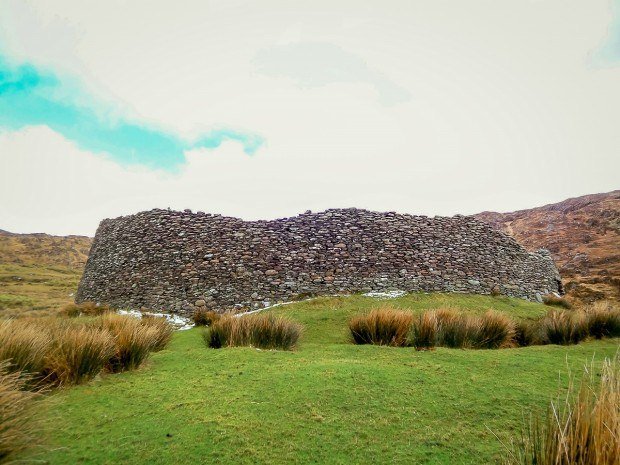 Staigue fort is one of many ancient stone structures on the Ring of Kerry and Dingle Peninsula