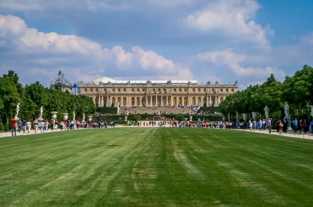 Exploring the Versailles Gardens Taking in the vast Versailles gardens outside of Paris.