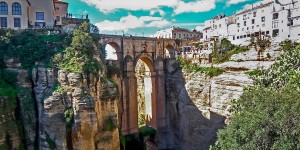 Ronda is Gorges The Puente Nuevo bridge in Ronda Andalusia.
