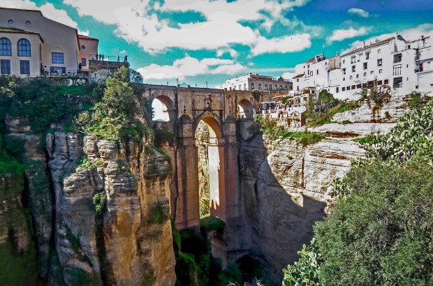 Ronda is Gorges The Puente Nuevo bridge in Ronda Andalusia.