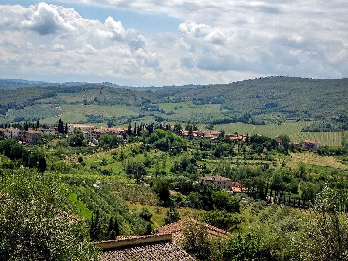 Views of Tuscany from city walls
