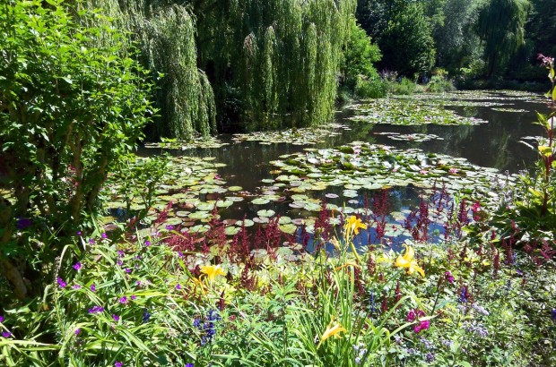 Peace in Monet’s Gardens at Giverny, France Pond in Monet's Water Garden in Giverny, France.