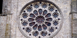 A Visit to France’s Chartres Cathedral Stained glass window at Chartres Cathedral, a UNESCO World Heritage site in France