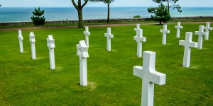 The D-Day Beaches of Normandy The American Cemetery in Normandy, France.