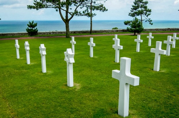 The D-Day Beaches of Normandy The American Cemetery in Normandy, France.