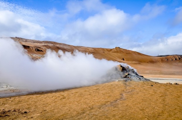 Volcanoes, Craters and Hot Springs in Myvatn, Iceland Hverir -Iceland-sulfur-vent