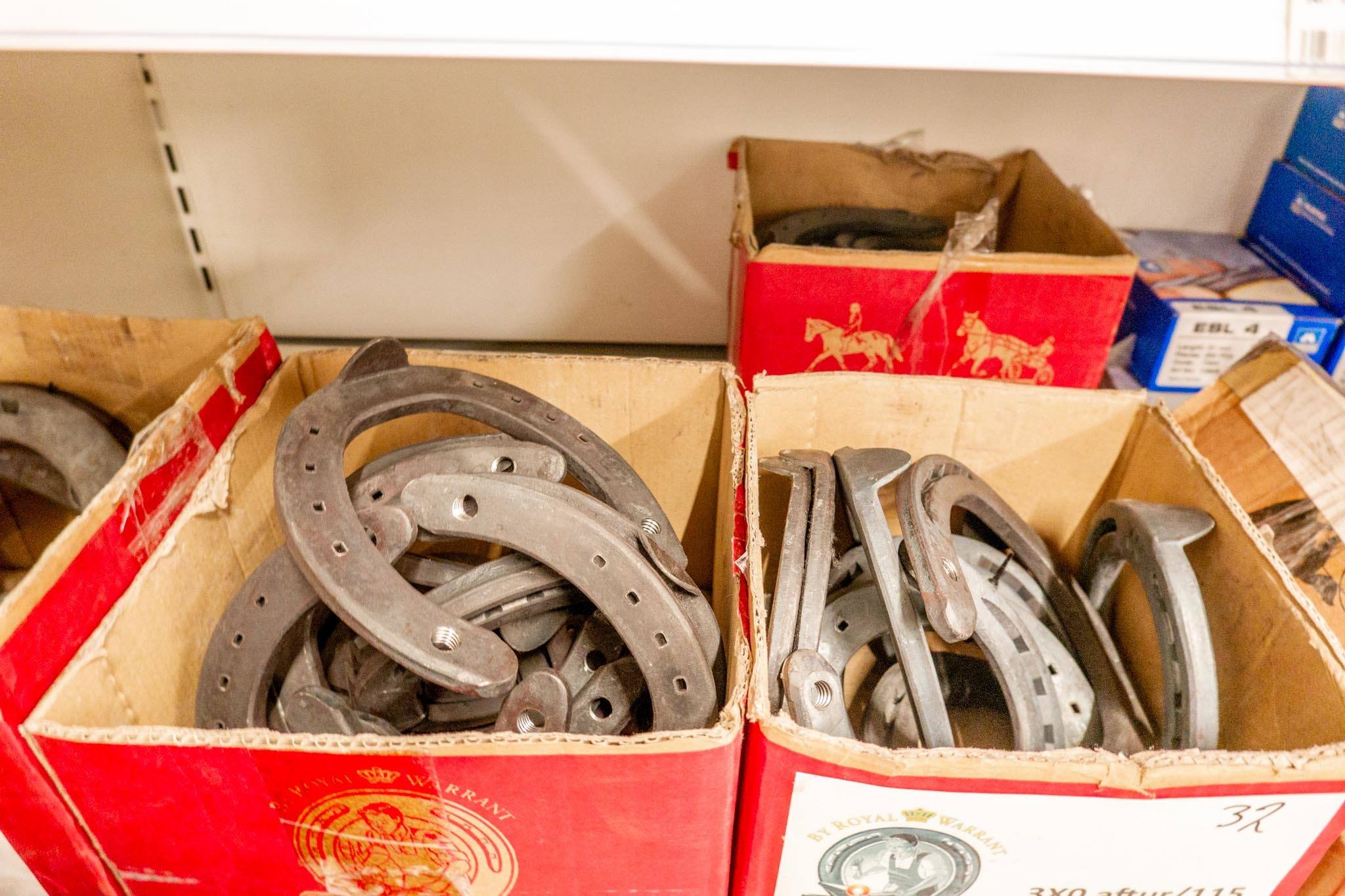 Horseshoes and farm supplies can be purchased at gas stations in Iceland.