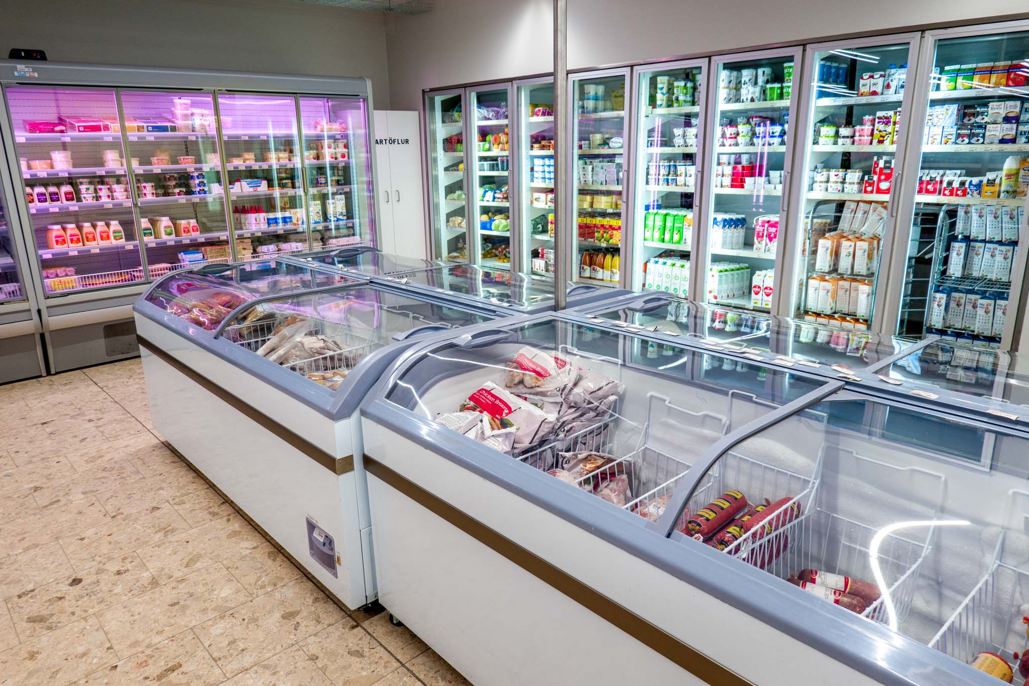 The gas stations in Iceland can double as a grocery or general store.