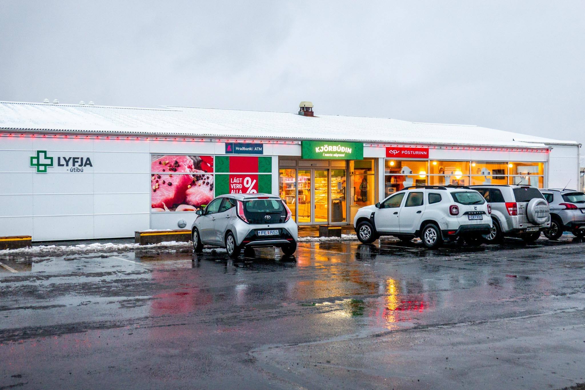 Some Iceland gas stations have full grocery stores, pharmacies, liquor stores, and even a restaurant.