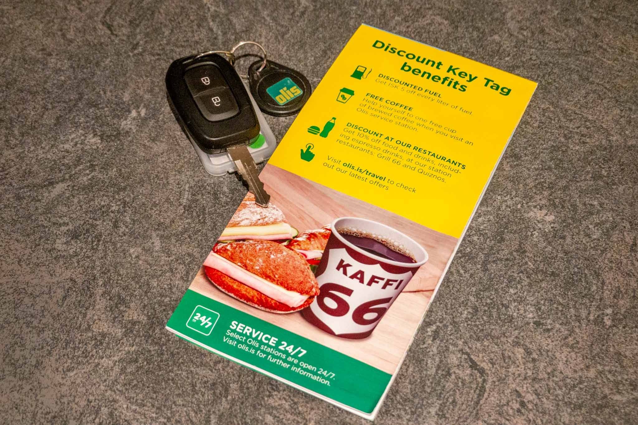 The Olis discount fob and map.
