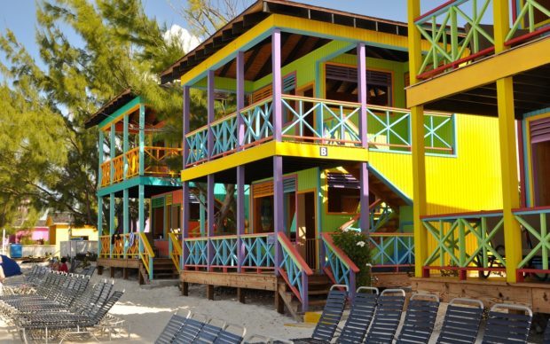 The "ultimate in luxury" Half Moon Cay Beach Villas offer shade, refreshments, air conditioning and even a hot tub.