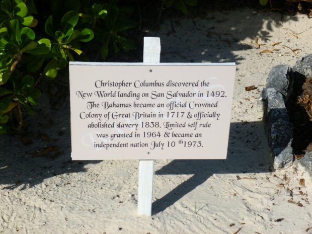 Walking history tour of Carnival Half Moon Cay in the Bahamas.