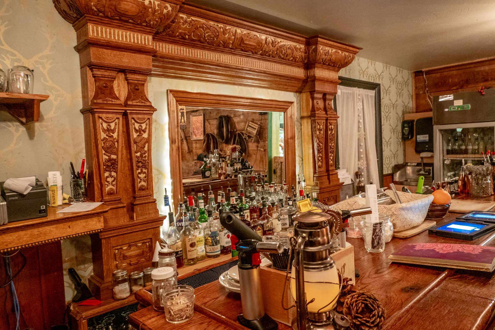 The bar at the Dean Public House.