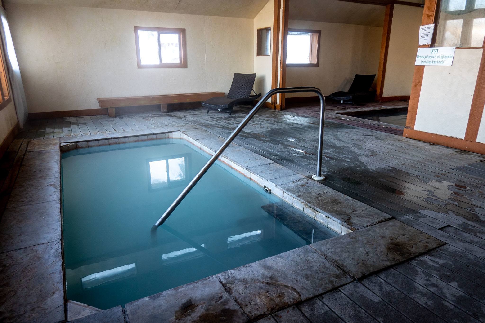 Indoor pool at the Hot Sulphur Springs Resort & Spa.