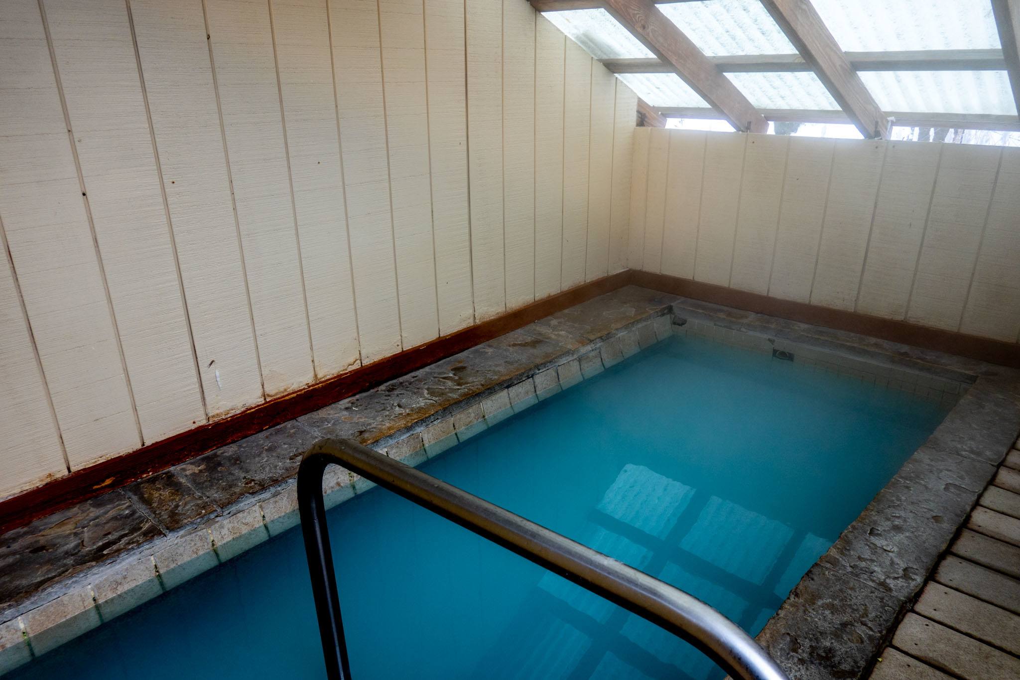 Private hot springs pool for two.