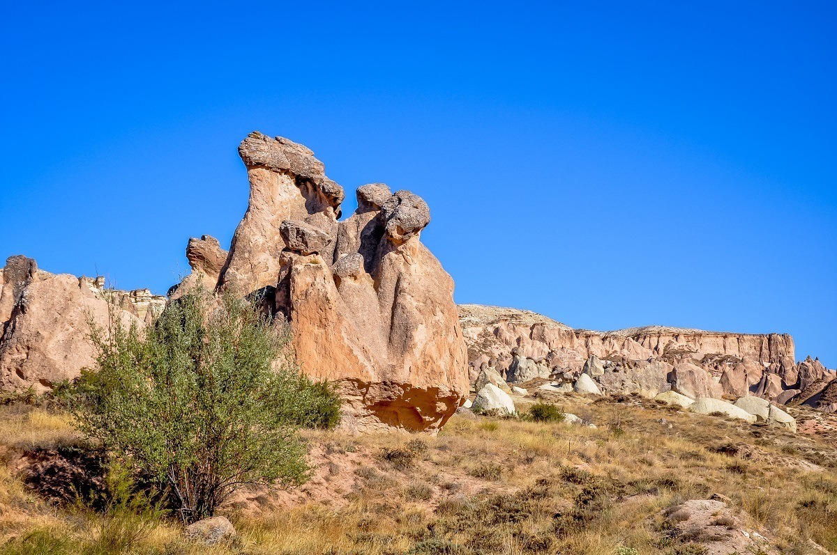 Fairy chimneys in Cappadocia, Turkey.