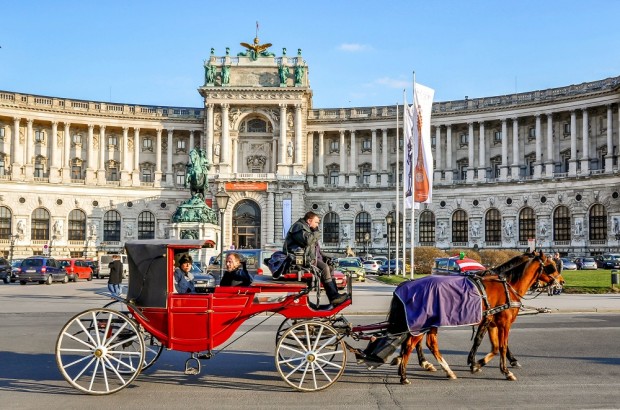 The Family Jewels and Vienna’s Hofburg Palace Coach outside the Hofburg Palace in Vienna, Austria