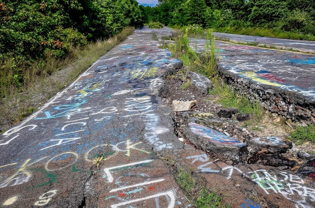 Smoldering Centralia, Pennsylvania, and Yuengling Brewery Old highway 81 in Centralia Pennsylvania