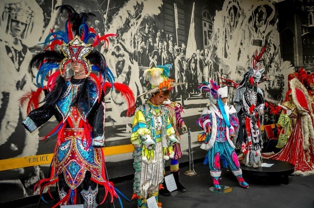 The unique costumes of the Mummers Museum, one of the interesting Philly tourist attractions
