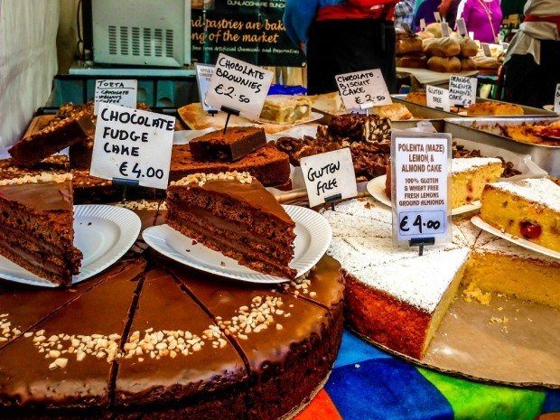Pastries at the Temple Bar Food Market. A visit here is one of the best things to do with one week in Ireland.