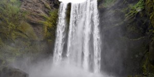 The Waterfalls and Glaciers of Southern Iceland Skogafoss waterfall in Southern Iceland, our first stop driving Iceland's Ring Road