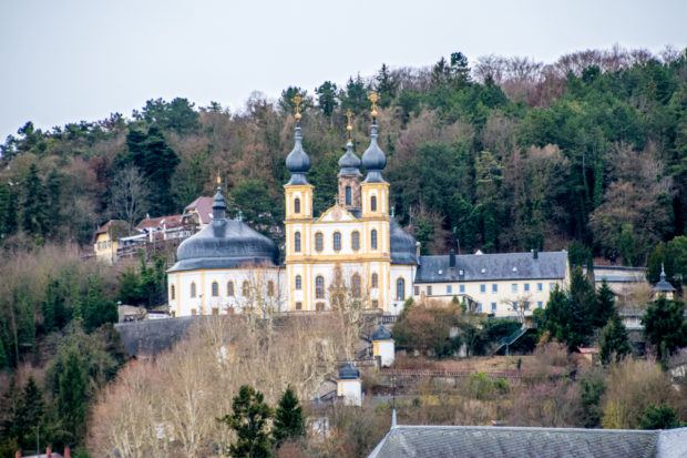 The view of the Kappele (The Little Chapel) from the Old Main Bridge. This is officially known Pilgrimage Church of the Visitation of Mary (Wallfahrtskirche Mariä Heimsuchung), but everyone just calls it the Little Chapel.