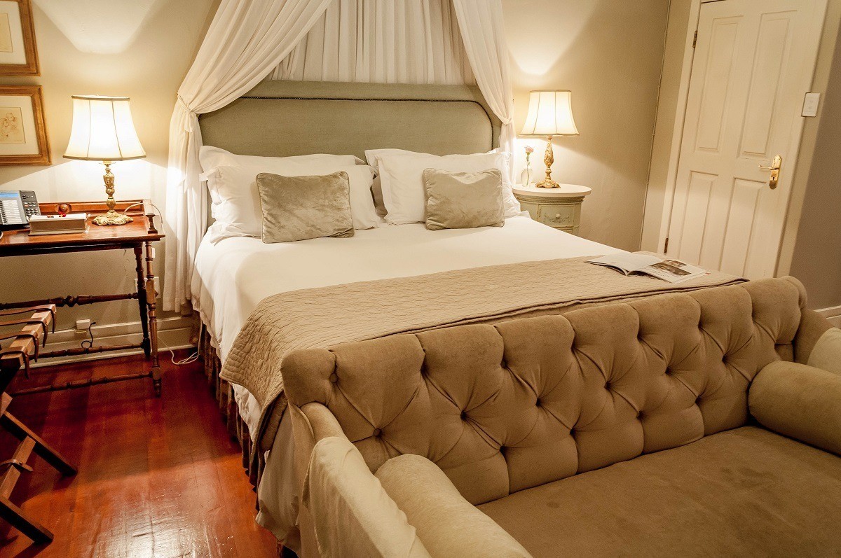 The Figaro Suite at the Morrells Manor House inside the Morrells Boutique Estate in Johannesburg.