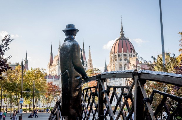 Reliving Communism in Budapest on the Hammer and Sickle Tour Statue of Imre Nagy, leader of the Communist Party in Hungary and a political reformer. This was one of our favorite stops on the Hammer and Sickle Tour Budapest.