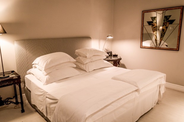 Get the Party Started at the Long Street Hotel The bedroom at the Long Street Hotel in Cape Town, South Africa.