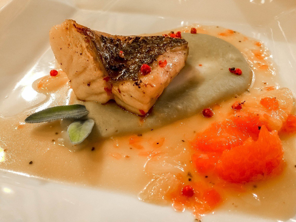 The Barramundi dinner at the Penzion Cosmopolitan Banska Stiavnica. Where is Banska Stiavnica? It is located in central Slovakia in the Carpathian Mountains.