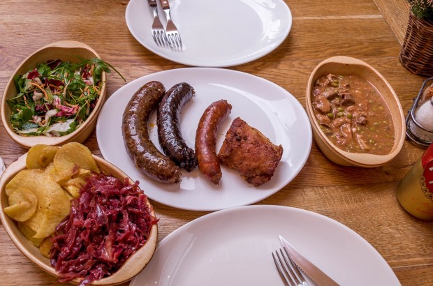 Stuff Yourself on a Budapest Food Tour Lunch at Belvárosi-Disznótoros on a Budapest food tour.