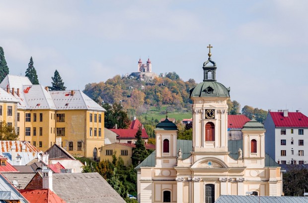 Sampling the Serene Life of Banska Stiavnica The skyline of Banska Stiavnica, Slovakia - a UNESCO World Heritage Site.