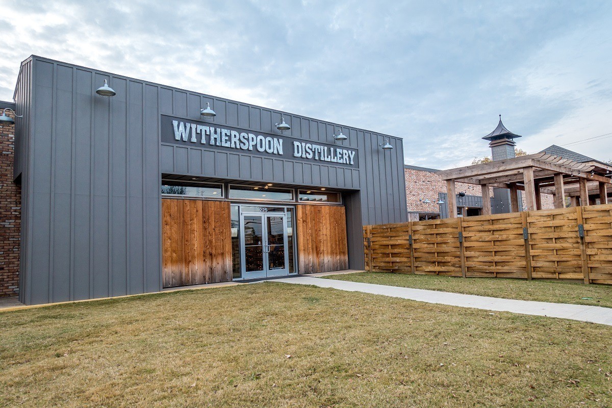 Exterior of distillery building