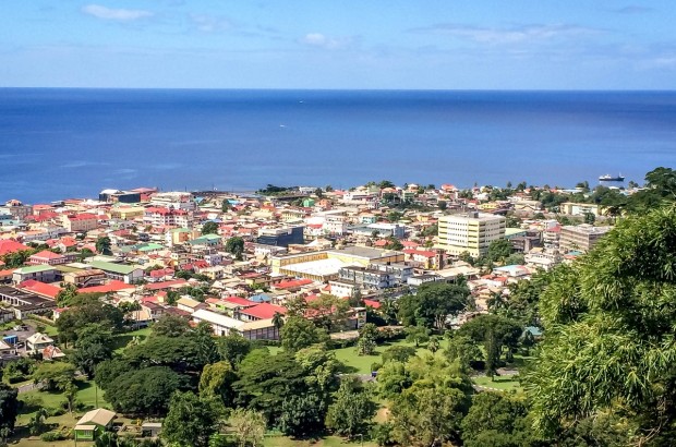 Disappointed in Dominica Roseau, Dominica from the Morne Bruce Viewpoint.