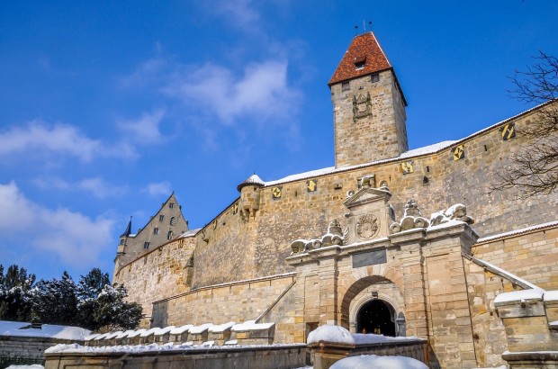 In The Footsteps of Cranach in Germany The Veste Coburg in Central Germany.