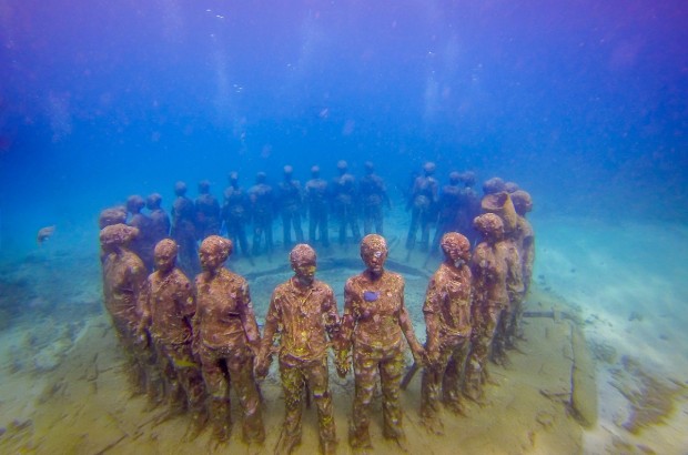 The Grenada Underwater Sculpture Park The Vicissitudes at the Grenada Underwater Sculpture Park.