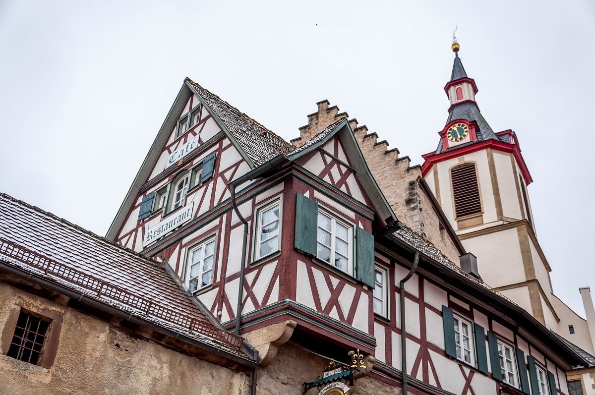Historic inn and bell tower