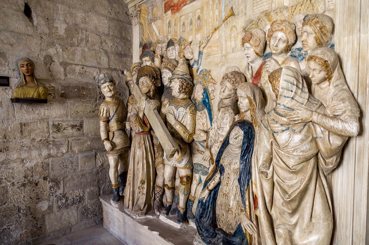 Painted religious statues