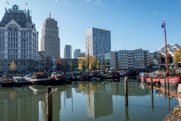 Rotterdam's Old Harbor is a mixture of the old and the new
