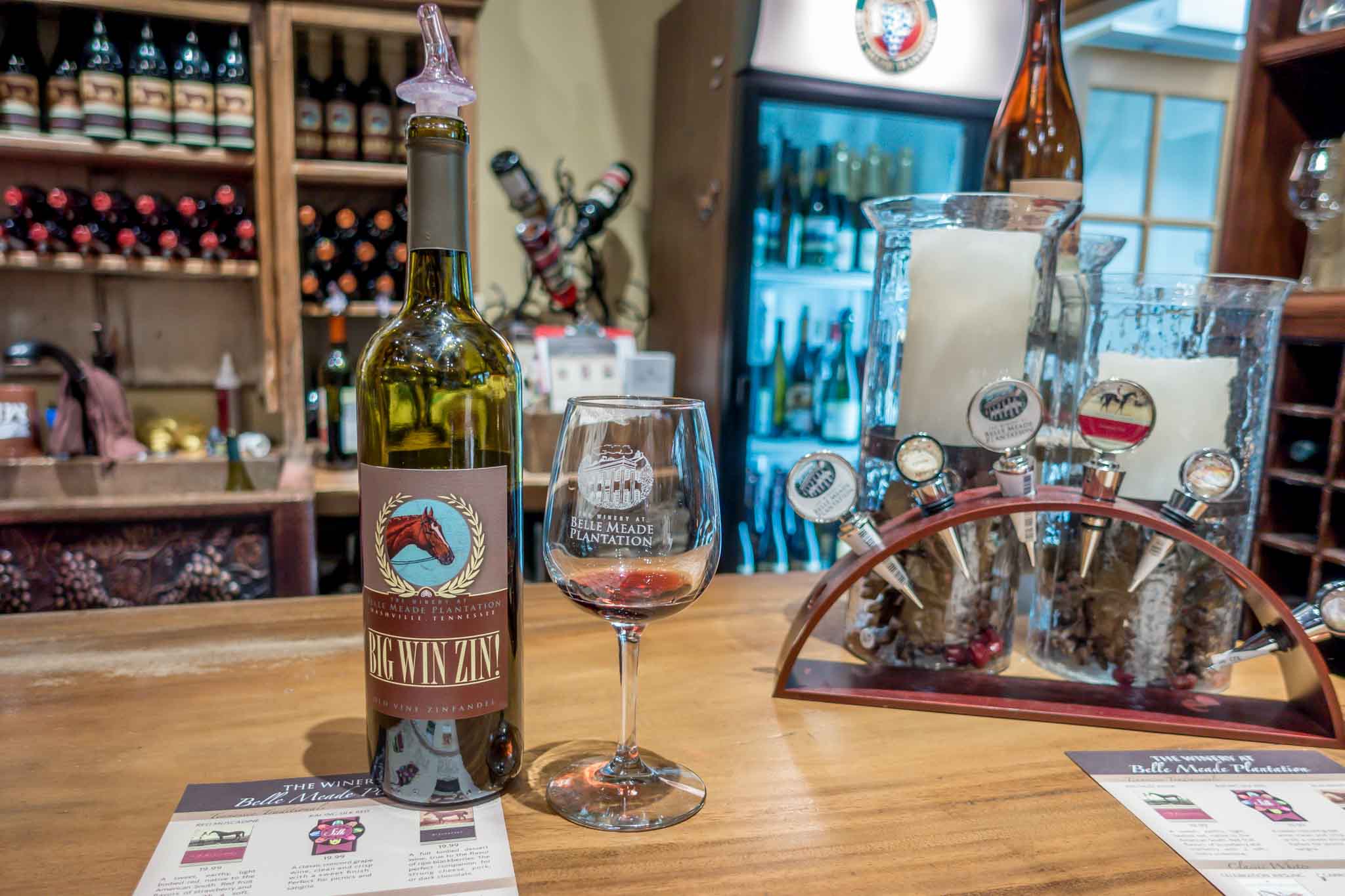 A tasting at Belle Meade winery is the last part of the plantation tour