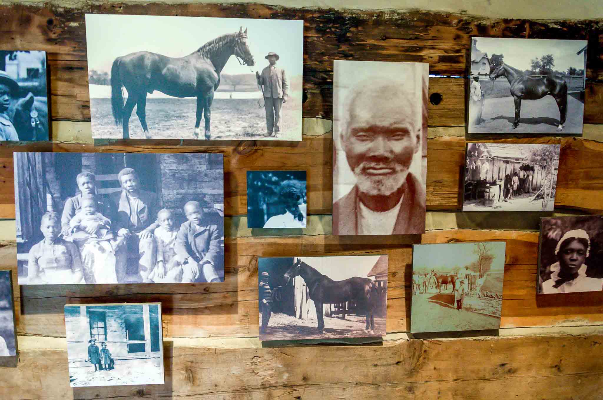 Photos of some of the slaves, as seen on a Belle Meade Plantation tour