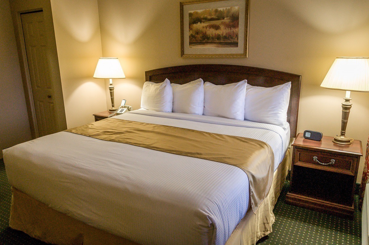The comfortable bedroom at Split Resort.