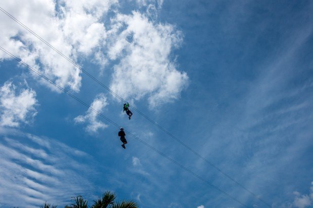 The Amber Cove zipline at the Puerto Plata port