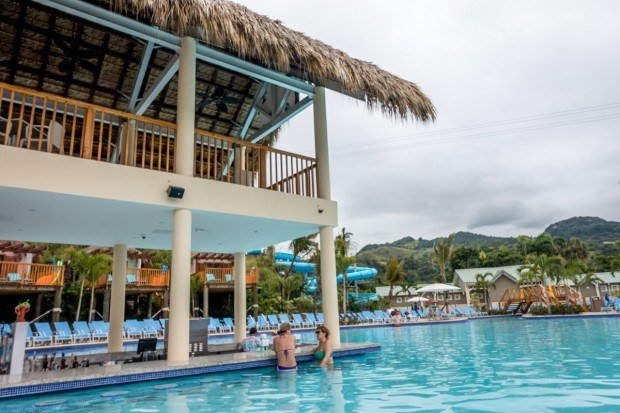 The swim-up bar at Coco Cana in Dominican Republic Amber Cove