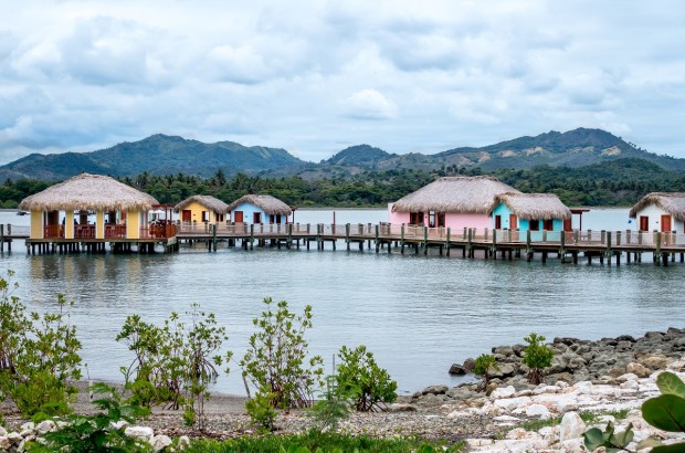 Inside the Dominican Republic’s Amber Cove Cruise Port Cabanas at the Amber Cove cruise port in Puerto Plata, Dominican Republic