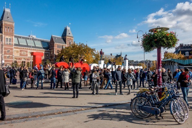 The Iamsterdam sign by the Rijksmuseum in Amsterdam