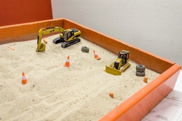 Safety demonstration model at Dig This.
