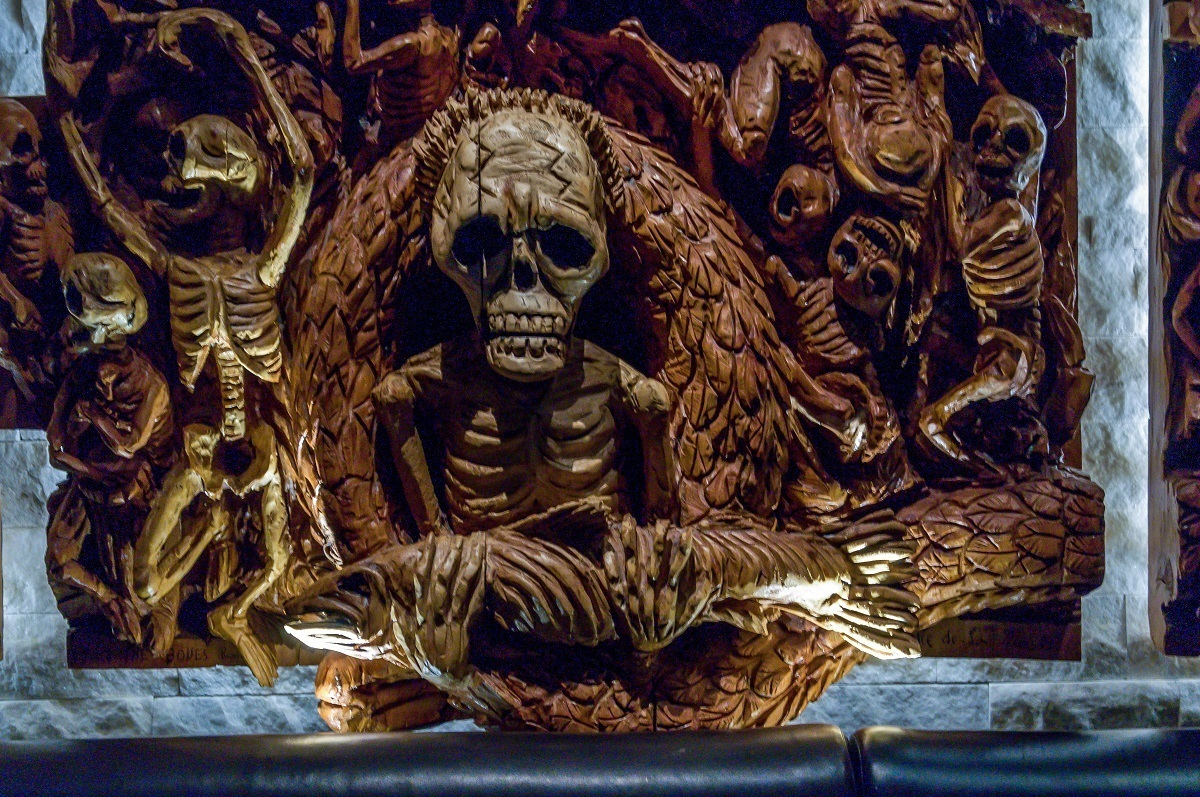 Wood carving at Javier's, our favorite spot on our Las Vegas food tour